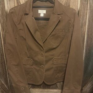 LOFT Women's Chocolate Brown Blazer